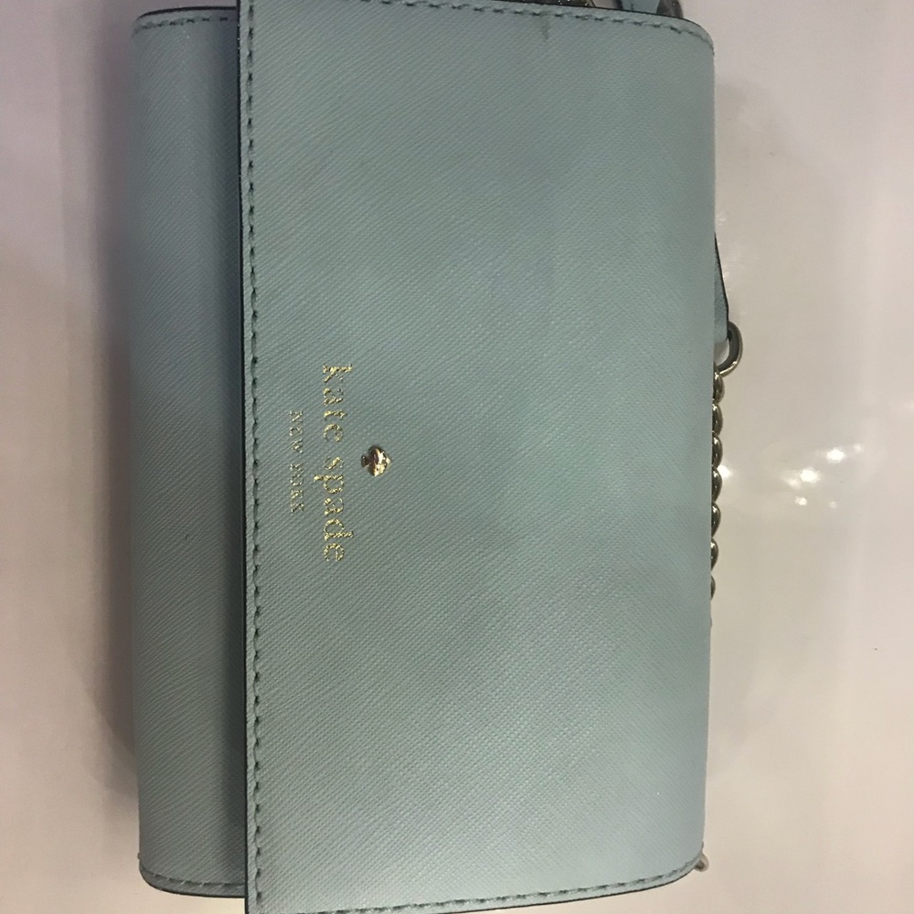 authentic kate spade light blue cross body